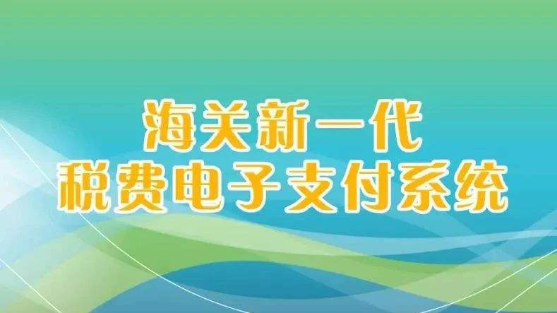 海关“新一代电子支付系统”