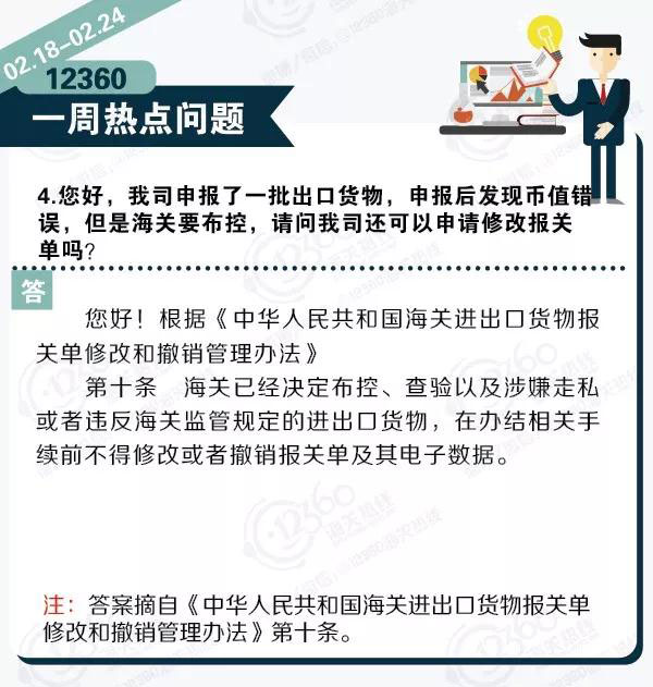 12360一周热点问题回顾